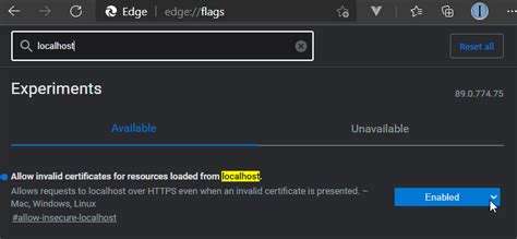  a  |How to bypass certificate errors using Microsoft Edge